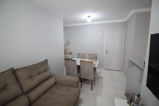 Sala de apartamento à venda com 2 quartos, 50m² em Jardim Riacho das Pedras, Contagem