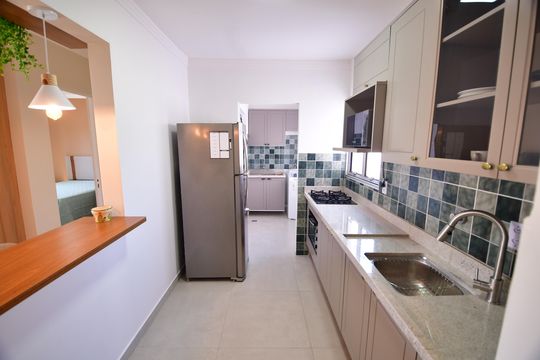 Cozinha de apartamento à venda com 1 quarto, 45m² em Centro, Campinas