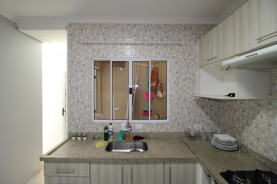 Cozinha de casa de condomínio à venda com 2 quartos, 65m² em Vila Monte Santo, São Paulo