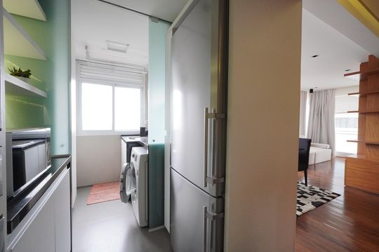 Cozinha de apartamento para alugar com 1 quarto, 69m² em Vila Mariana, São Paulo