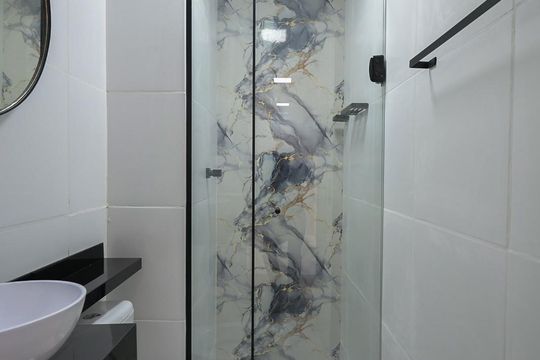 Banheiro de apartamento para alugar com 2 quartos, 33m² em Vila Suzana, São Paulo
