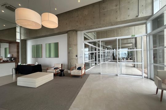 Área comum de kitnet/studio para alugar com 1 quarto, 52m² em José Menino, Santos
