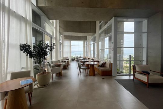 Área comum de kitnet/studio para alugar com 1 quarto, 52m² em José Menino, Santos
