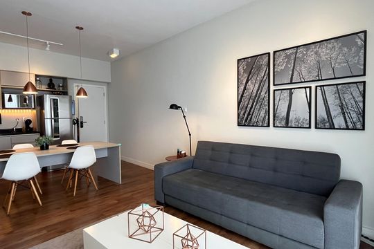 Studio de kitnet/studio para alugar com 1 quarto, 52m² em José Menino, Santos