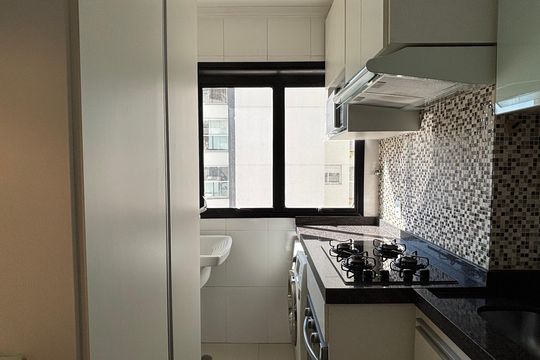 Cozinha de apartamento à venda com 2 quartos, 50m² em Bosque da Saúde, São Paulo