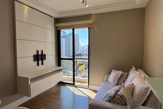 Sala de apartamento à venda com 2 quartos, 50m² em Bosque da Saúde, São Paulo