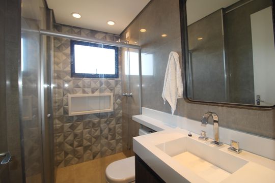 Banheiro de apartamento para alugar com 2 quartos, 67m² em Chora Menino, São Paulo