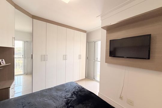 Suíte de apartamento à venda com 2 quartos, 69m² em Retiro, Jundiaí