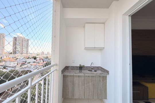 Sacada da Sala de apartamento à venda com 2 quartos, 69m² em Retiro, Jundiaí