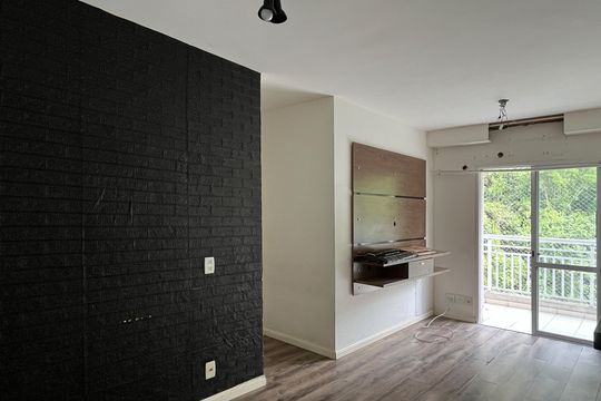 Sala de apartamento para alugar com 2 quartos, 62m² em Marapé, Santos
