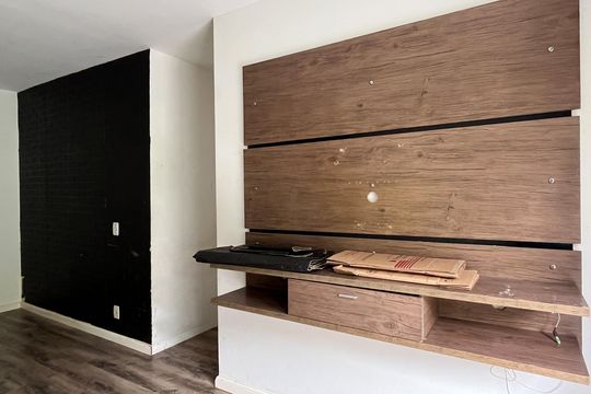 Sala de apartamento para alugar com 2 quartos, 62m² em Marapé, Santos
