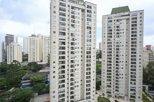 Vista do Quarto de apartamento para alugar com 2 quartos, 64m² em Jardim Parque Morumbi, São Paulo