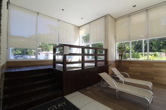 Área comum de kitnet/studio para alugar com 1 quarto, 30m² em Camorim, Rio de Janeiro