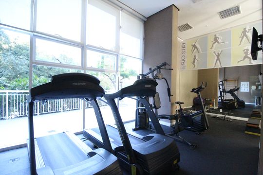 Área comum - Academia de kitnet/studio para alugar com 1 quarto, 40m² em Camorim, Rio de Janeiro