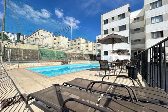 Piscina de apartamento para alugar com 2 quartos, 55m² em Nova Pampulha, Belo Horizonte