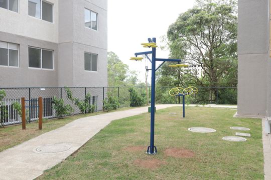 Área comum - Área fitness externa de apartamento para alugar com 2 quartos, 41m² em Jardim Helian, São Paulo
