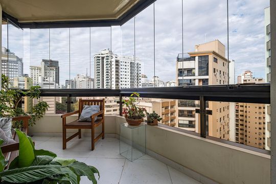Sala - Varanda de apartamento para alugar com 4 quartos, 240m² em Paraíso, São Paulo