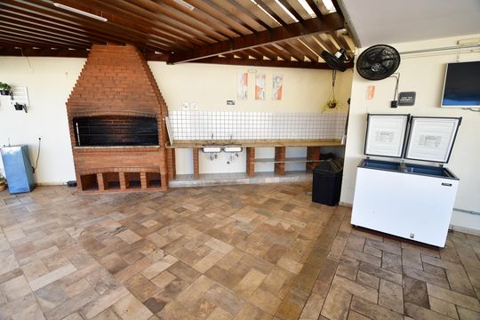 Área comum - Churrasqueira de apartamento à venda com 3 quartos, 86m² em Vila Industrial (campinas), Campinas