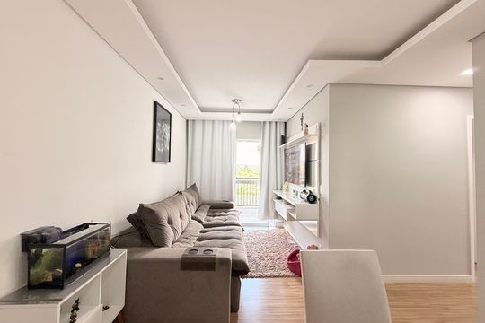 Sala de apartamento à venda com 2 quartos, 54m² em Caxambu, Jundiaí
