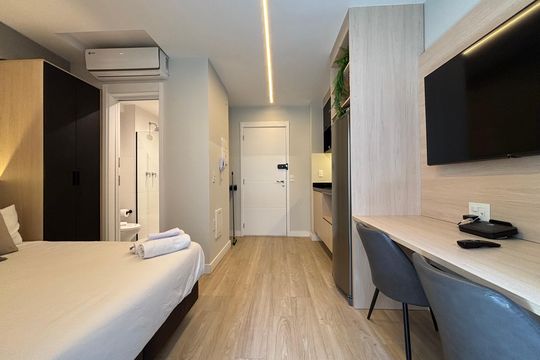 Studio de kitnet/studio para alugar com 1 quarto, 21m² em Itaim Bibi, São Paulo