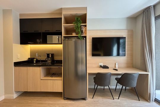 Studio de kitnet/studio para alugar com 1 quarto, 21m² em Itaim Bibi, São Paulo