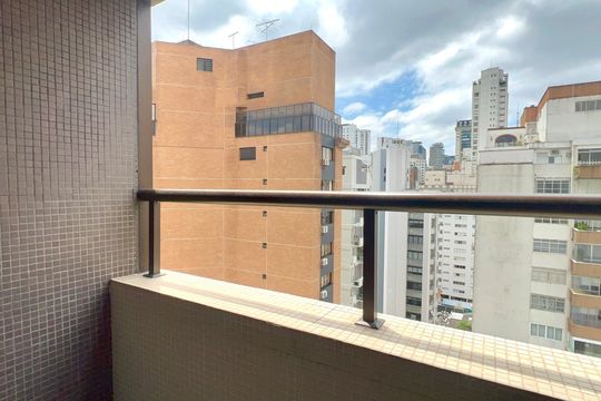 Varanda de kitnet/studio à venda com 1 quarto, 32m² em Jardim Paulista, São Paulo