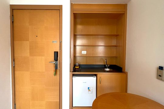 Cozinha de kitnet/studio à venda com 1 quarto, 32m² em Jardim Paulista, São Paulo