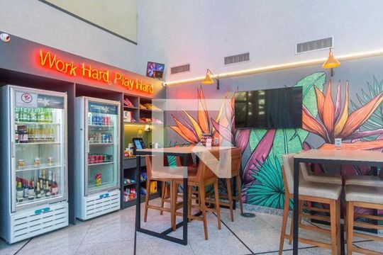 Área comum de kitnet/studio à venda com 1 quarto, 32m² em Jardim Paulista, São Paulo