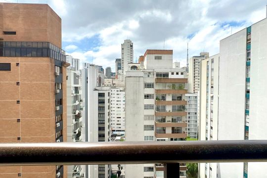 Varanda de kitnet/studio à venda com 1 quarto, 32m² em Jardim Paulista, São Paulo