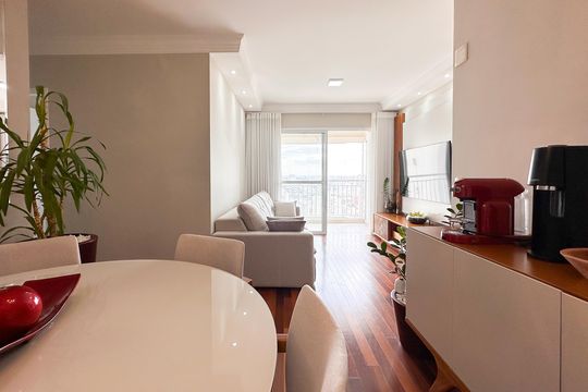 Sala de apartamento para alugar com 3 quartos, 85m² em Centro, São Bernardo do Campo