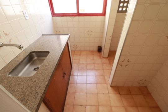Cozinha  de apartamento para alugar com 1 quarto, 51m² em Jardim Macedo, Ribeirão Preto