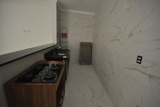 Cozinha de apartamento à venda com 1 quarto, 41m² em Vila Gustavo, São Paulo