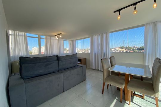 Sala de apartamento para alugar com 1 quarto, 59m² em Vila Polopoli, São Paulo