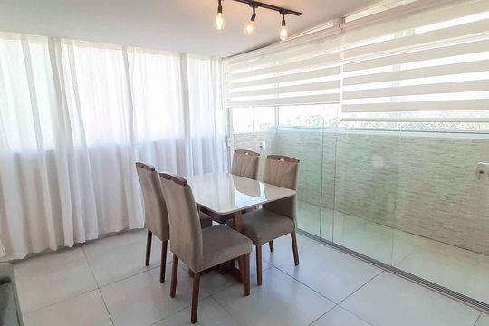 Sala de Jantar de apartamento para alugar com 1 quarto, 59m² em Vila Polopoli, São Paulo