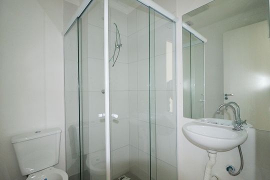 Banheiro de apartamento para alugar com 1 quarto, 37m² em Vila Dom Pedro Ii, São Paulo