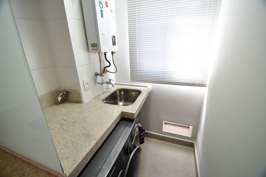 Área de Serviço de apartamento à venda com 1 quarto, 47m² em Cambuí, Campinas