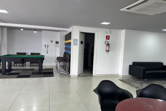 Área comum de apartamento para alugar com 1 quarto, 40m² em Tamboré, Barueri