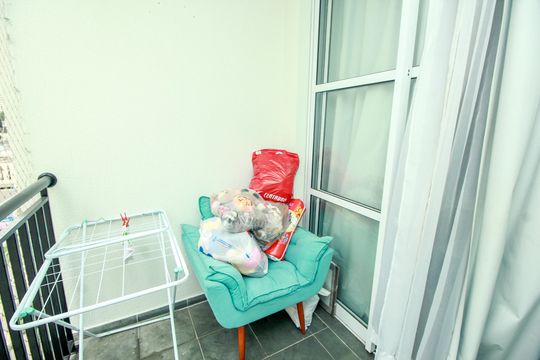 Varanda da Sala de apartamento à venda com 2 quartos, 64m² em Jardim, Santo André