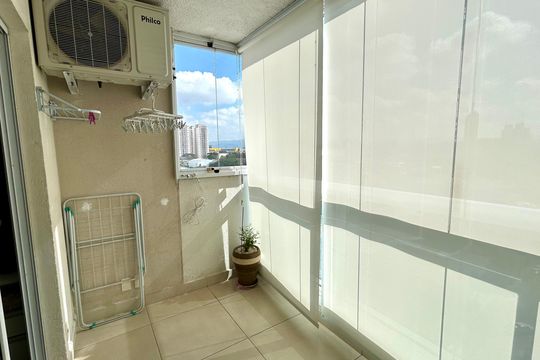 Varanda da Sala de apartamento para alugar com 2 quartos, 63m² em Vila Endres, Guarulhos
