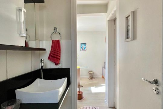 Banheiro de apartamento para alugar com 2 quartos, 52m² em Jardim Nova Europa, Campinas