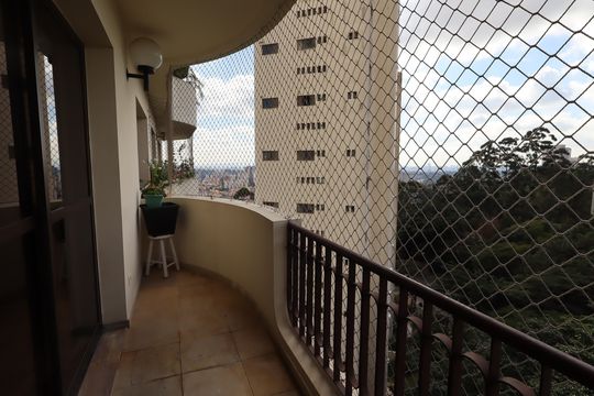 Varanda da Sala de apartamento à venda com 4 quartos, 167m² em Vila Suzana, São Paulo