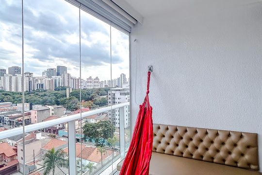 Varanda de apartamento para alugar com 1 quarto, 35m² em Vila Gomes Cardim, São Paulo