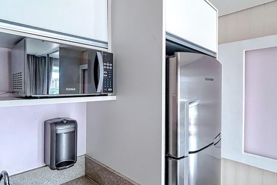 Cozinha de apartamento para alugar com 1 quarto, 35m² em Vila Gomes Cardim, São Paulo