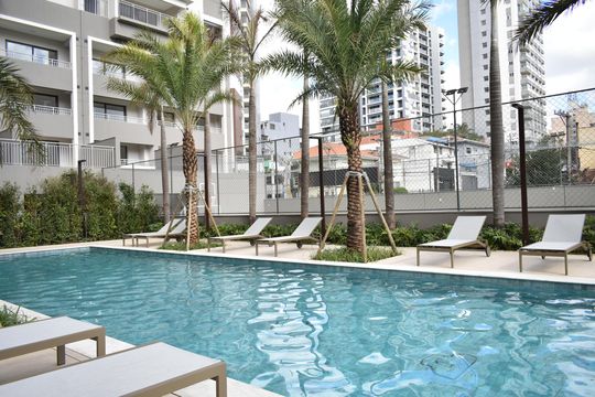 Área comum - Piscina de apartamento à venda com 2 quartos, 65m² em Chácara Inglesa, São Paulo