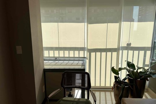Varanda de kitnet/studio para alugar com 1 quarto, 51m² em Alphaville Industrial, Barueri
