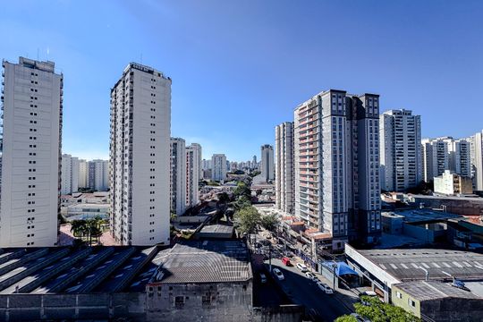 Vista da Sala de apartamento à venda com 1 quarto, 50m² em Belém, São Paulo