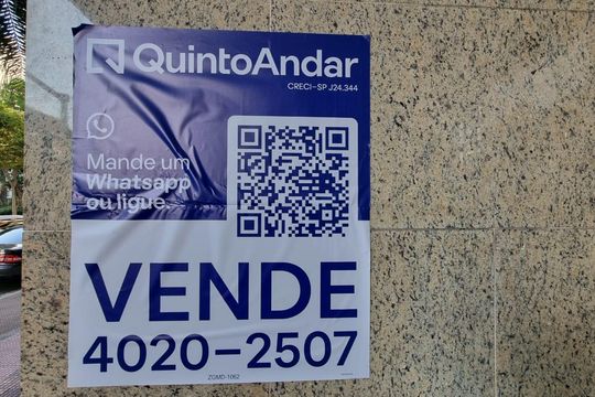 Placa de apartamento à venda com 1 quarto, 45m² em Vila Buarque, São Paulo