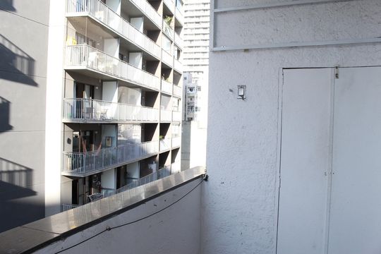 Varanda do Studio de apartamento à venda com 1 quarto, 40m² em Vila Buarque, São Paulo