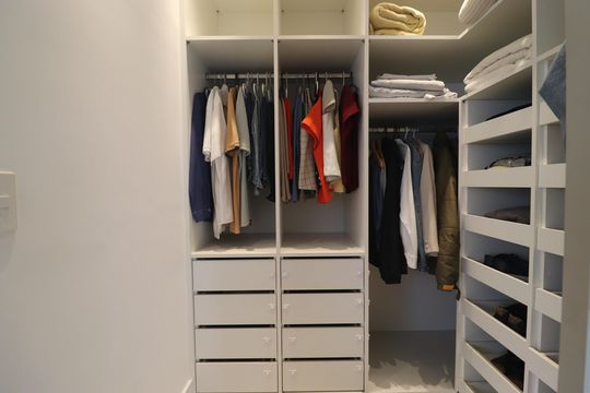 Closet Quarto 1 suíte de apartamento à venda com 2 quartos, 77m² em Centro, Santo André