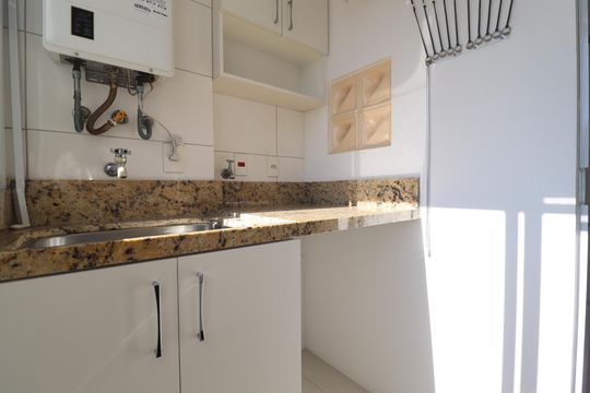 Área de Serviço de apartamento à venda com 2 quartos, 77m² em Centro, Santo André